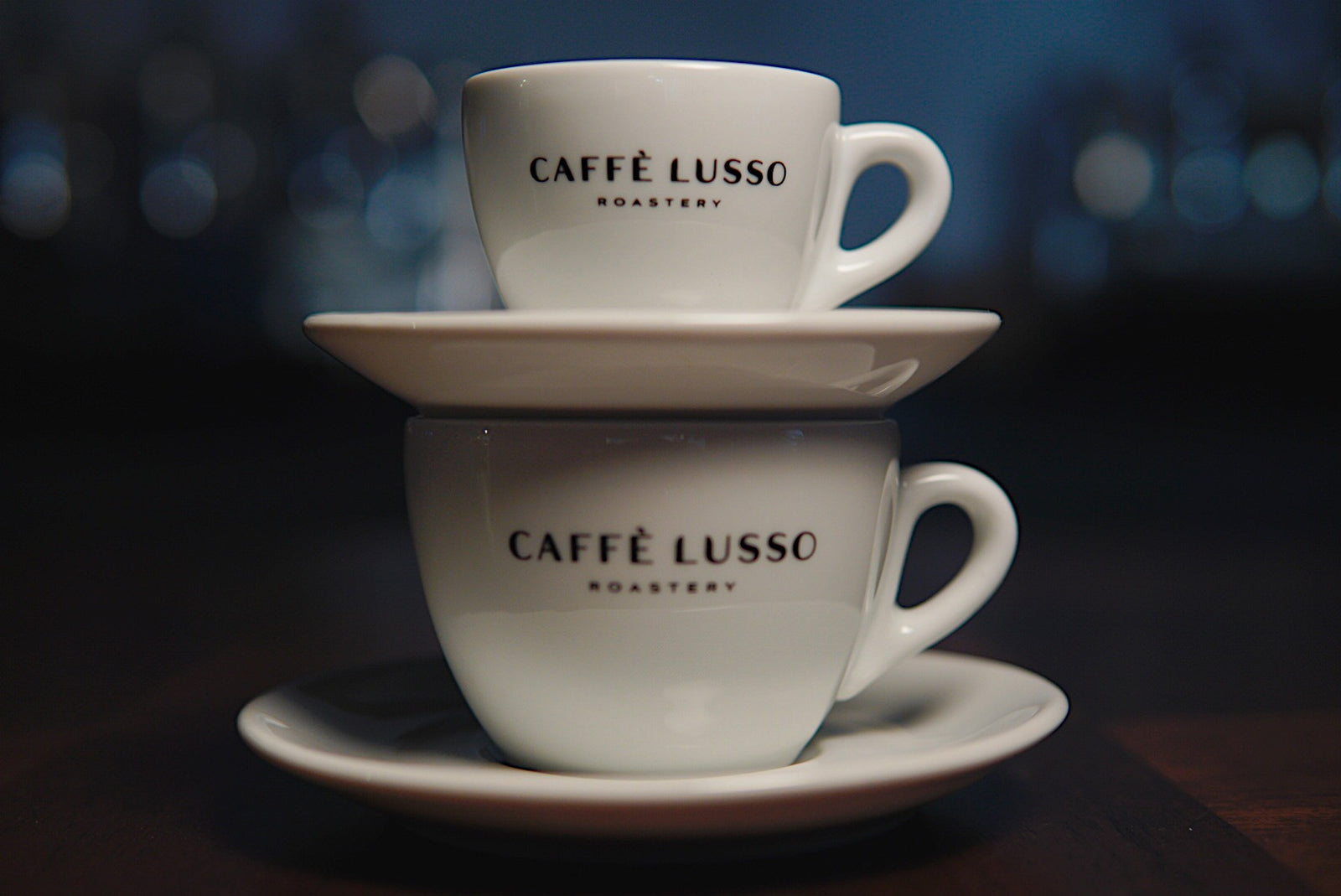 Two Cappucino Cups stacked