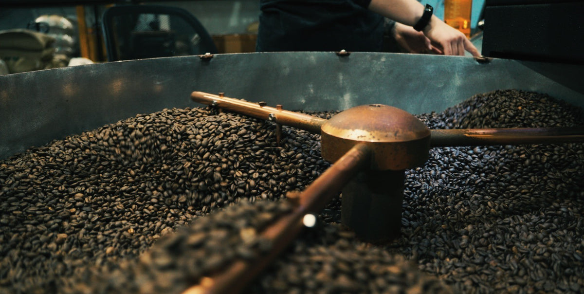 Coffee cooling in a tray